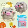 Kit de Material para Muñeca de Crochet Transfronterizo, Cerdo Redondo Hecho a Mano, Kit de Material para Muñeca de Punto con Instrucciones en Inglés, Venta Caliente