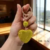 Colgante de Corazón con Diamantes Completos Transfronterizo, Colgante de Llavero de Corazón de Melocotón Incrustado con Diamantes de Alta Gama, Regalo de Decoración para Llavero de Coche