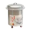 Estufa para Dumplings Fritos a Gas Máquina para Freír Dumplings Máquina Rotatoria Automática para Dumplings Fritos en Agua Puesto de Dumplings Fritos Máquina para Gyozas Máquina para Tortillas Planas Puesto de Desayuno