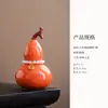 Adornos de Cerámica Estilo Chino en Forma de Calabaza para Mesa de Centro de Sala de Estar, Mesa de Té, Vestíbulo, Decoraciones de Oficina, Caja de Regalo para Inauguración de Casa, Regalo de Año Nuevo Chino