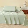 Lençol de cama escovado espessado 100% algodão peça única dormitório estudantil capa de edredom espessada conjunto de cama de três peças
