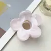 Presilha de cabelo flor de cinco pétalas com fluxo transfronteiriço da Amazon, acessório de cabelo com presilha de tubarão para a parte de trás da cabeça, presilha para franja, penteado semi-preso