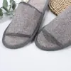 Venta Directa de Fábrica Pantuflas Desechables de Lino Hotel B&B Recepción de Huéspedes en Casa Viaje Al por Mayor Cómodas Especiales Antideslizantes
