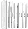 Set de Herramientas para Manicura de Nueve Piezas para Uñas Encarnadas, Uñas Gruesas y Duras, Cuidado y Recorte, Cortauñas Doble Cara, Limpiador de Ranuras de Uñas