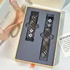 [Conjunto de Caixa de Presente] Adequado para Pulseira Huawei 11Pro Huawei 10Nfc Pulseira de Relógio Fashionável Banho de Ouro Trevo de Quatro Folhas Pulseira de Pulso