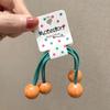 Anillo para el cabello de color caramelo para niños Cuerda de doble cabeza Banda de goma Bola Cuerda para el cabello Cola de caballo alta de bebé No daña el cabello Accesorios para el cabello de alta elasticidad