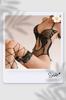 Lingerie Sexy Plus Size com Design Vazado, Modelagem Justa, Valoriza o Corpo, Clareia a Pele, Body com Fecho na Virilha, Roupa de Dormir Doce e Puro Desejo 085