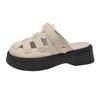 Sandalias de Fondo Alto para Verano para Mujer 2025 Nuevas Sandalias Casuales de Playa de Suela Gruesa a la Moda con Faldas