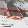 Popular Ano do Cavalo, o Ano do Zodíaco, Você Terá Dinheiro Imediatamente. Pulseira Trançada de Corda Vermelha. Pulseira de Ano Novo Igual da Loja Fuma Gold