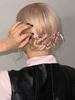 Parque Rosa Caiying Mismo Estilo Morado Rosa Lazo Accesorios para el Cabello Pinza para el Cabello Masculina Tocado Otoño 2024 Nuevo Combinación Perfecta