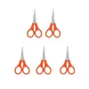 Tijeras Pequeñas Naranja-Rojo 9cm Acero Inoxidable Portátiles para Hilo Bordado Venda de Gasa Tijeras Accesorios para Botiquín de Primeros Auxilios Mini Tijeras para Estudiantes