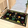 Felpudo Brújula Tai Chi Felpudo Feng Shui para Sala de Estar Oficina Bolsa de Cigarra Dorada Bagua Tienda Felpudo de Terciopelo Dorado Atrae Riqueza