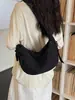 Bolsa Transversal Feminina Bolinho Pequena 2026 Nova Bolsa de Grande Capacidade Feminina Casual Leve de Lona Bolsa de Ombro Único Feminina