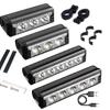 Nuevas luces de bicicleta de alto brillo Recargables Tipo C Aleación de aluminio Cinco luces Gran capacidad Ciclismo al aire libre Faros de bicicleta