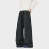 Pantalones Casuales de Cuadros Retro Americanos para Hombre, Marca de Moda 2026, Pantalones Largos Simples con Caída, Nuevos Pantalones Limpios de Largo Completo