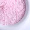 Macaron cor sólida transparente versátil conta de painço DIY pulseira de tecelagem artesanal bastão de cabelo franja acessórios de joalheria atacado
