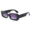Nuevas gafas de sol de protección solar coloridas de moda europea y americana transfronterizas 2024, nuevas gafas de sol de playa con personalidad de caja de hip hop