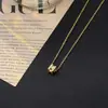 Collar Colgante Corona Dorada Nuevo Transfronterizo Hilo de Algodón Cadena de Clavícula Simple Versátil Elegante Gama Alta para Mujer