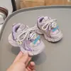 Sapatos para Bebês e Crianças Pequenas Sola Macia Antiderrapante Estilo Pai Unissex Desenho Velcros Sapatos Esportivos Estilo Primavera/Outono