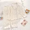 Pijama de Algodón Nube para Niños 2026, Primavera y Otoño, Dibujos Animados para Niñas, Conjunto de Manga Larga y Pantalones Largos, Ropa de Casa para Niños y Niños Mayores