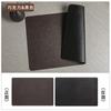 Mantel individual de cuero de doble cara para manualidades, tapete para taza de té, impermeable y a prueba de aceite, tapete de mesa con aislamiento térmico para restaurante occidental, tapete para tazón de comida, posavasos