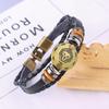 Pulsera Japonesa Antigua de Herramientas para Exteriores Pulsera Tejida de las 12 Constelaciones Popular Pulsera para Hombre Accesorios de Vestir Antiguos
