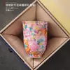 Estilo Palácio Esmalte Caneca de Chá Cerâmica Mestre Copo Conjunto de Chá Kung Fu Copo de Degustação de Chá Doméstico Alta Qualidade Zen Copo Caixa de Presente