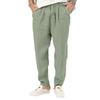 Transfronterizo 2025 Verano Lino Pantalones Casuales de Hombre Amazon Aliexpress Pantalones Deportivos Casuales Holgados de Hombre