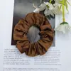 Gomas de Satén Transfronterizas Moda Europea y Americana para el Cabello. Ligas para el cabello de mujer. Diademas de tela de color sólido al por mayor