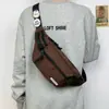 Bolsa de Peito Masculina e Feminina Marca de Moda Esportiva Simples Bolsa de Ombro Casual Estilo Japonês Bolsa de Cintura Moda Street Mochila Transversal