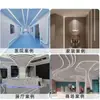 Fita de LED de Silicone Popular, Cobertura de Fita de LED de Silicone com Instalação Sem Perfuração, Fita de LED de Silicone para Iluminação Linear, Pode Ser Usada para Estilização