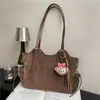 Elegante e Fashion Grande Capacidade Versátil Simples High-End Bolsa de Ombro Único Exquisita Bolsa Tote Feminina Inverno 2025
