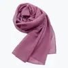 Venta Directa de Fábrica Shawl Versátil de Alta Calidad de Color Sólido Malayo Indonesio Bufanda de Chifón Perlado Pañuelo para la Cabeza Bufanda Transpirable