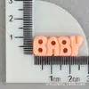 Acessórios para Capa de Celular, Acessórios de Resina, Cola Creme, Tags de Letras em Inglês para Bebê, Presilhas de Cabelo DIY, Patches Decorativos para Cabelo