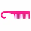Peine Grande Curvo, Peine Masajeador Grande de Plástico con Dientes Anchos, Se Puede Colgar, para Uso en Casa y Salón, Desenredante, Masaje y Cuidado del Cabello
