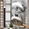 Estante para tapa de olla, para colgar en la pared, sin perforaciones, para cocina, tabla de cortar multifuncional, para tapa de wok, para ollas y palas