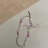 Corrente para Celular com Pingente de Pérola ccd Laço Lanyard Corrente de Contas Menina
