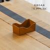 Plato para Escupir Huesos con Veta de Madera Hogareño Mesa de Comedor Pequeño Cuadrado Plato para Escupir Plato de Basura Mesa de Centro de Sala de Estar Semillas de Melón para Snacks Plato de Plástico