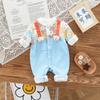 Macacão Bebê Bebê Primavera e Outono Bebê Menina Recém-nascido Manga Longa Camada Dupla Estampa Completa Costura Urso Roupas Garry Ha