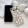 Funda de Teléfono de Verano con Temática de Conejito para iPhone 17 con Pintura Colorida, Cubierta Protectora Transparente Anti-Caídas para iPhone 18 Pro Max