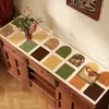 Tapete de Mesa Retro Estilo Americano para Aparador, À Prova d'Água e de Óleo, Tapete Protetor Lavável para Gabinete de TV, Cômoda, Sapateira, Toalha de Mesa à Prova de Poeira