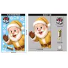 Boneco de Neve Dourado Alce Papai Noel Adesivo Eletrostático Adesivo de Natal Arranjo Adesivo de Janela Floco de Neve Casa de Neve Adesivo de Vidro