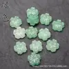 Colgante de Aventurina Esmeralda Africana Natural de 16 mm con Agujero Pasante Flor de Cerezo Nube de Fondo Accesorios para Pulsera Collar DIY