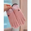 Luvas Novas de Veludo de Inverno para Homens e Mulheres à Prova de Vento Impermeáveis Quentes Tela Sensível ao Toque Espessadas para Uso Externo Luvas para Dirigir Montar Esqui