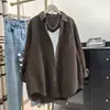 Nova Camisa Plus Size para Mulheres Primavera e Outono 2026, Top Solto Espessado Estiloso, Jaqueta de Trabalho de Comprimento Médio