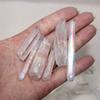Runyangshi Cristal Blanco Natural Piedra Original Columna Cristal Único Muestra de Enseñanza Grava Galvanizado Arcoíris Venta al por Mayor