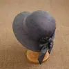 Chapéu de Tricô Feminino Cor Sólida Levemente Luxuoso para Primavera e Verão Chapéu Bucket Versátil para Proteger do Sol Aba Pequena Topo Arredondado Chapéu de Pescador Chapéu de Proteção Solar