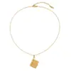 Nuevo Collar de Carta de Amor de Venta Caliente Transfronterizo para Niños y Niñas Que Puede Abrir el Colgante Cadena de Clavícula de Temperamento Personalizada para Parejas