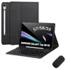 Funda Protectora con Teclado Bluetooth para Tableta Samsung Galaxytabs9Fe, Estuche con Ranura para Lápiz Magnético S10Lite