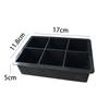 Amazon Silicone de Qualidade Alimentar Doméstico Congelado Cubo de Gelo Fácil de Soltar Fabricador de Gelo Molde de Bandeja de Gelo Quadrada de Silicone Picolé